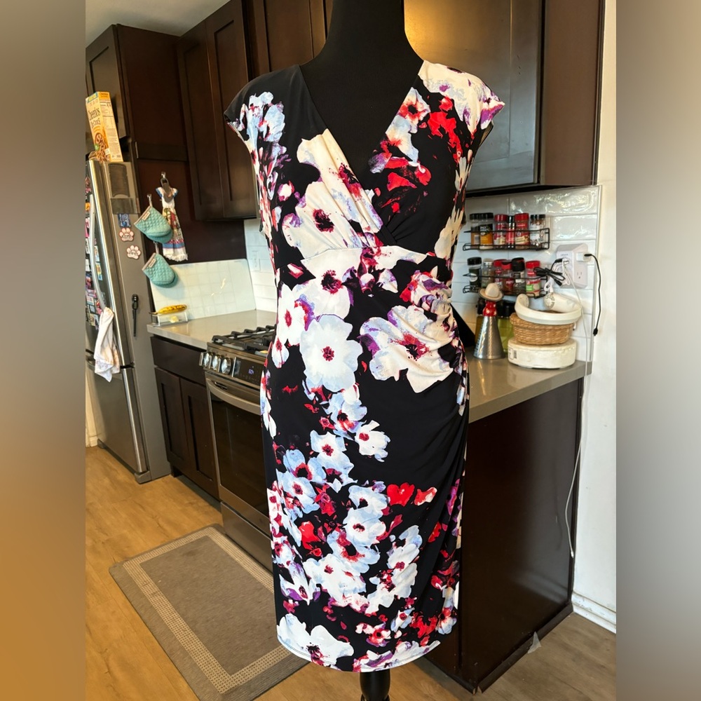 Ralph Lauren black floral dress